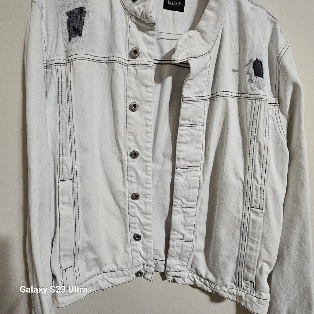 Hudson White Jean Jacket - Picture 4 of 6